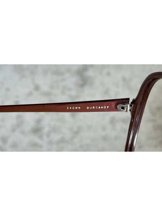 Vintage Zsa Zsa Gabor Retro Oversized Disco Burgundy Eyeglasses Frames 58-18-140 main image 6